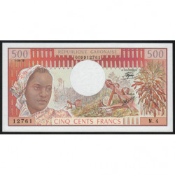Gabon - Pick 2b - 500 francs - 1978 - Etat : NEUF