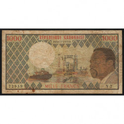 Gabon - Pick 3b - 1'000 francs - Série Y.2 - 1974 - Etat : TB-