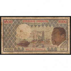 Gabon - Pick 3c - 1'000 francs - Série C.5 - 1976 - Etat : TB-