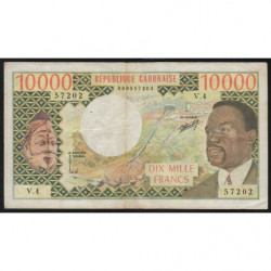 Gabon - Pick 5a - 10'000 francs - Série V.4 - 1974 - Etat : TB+