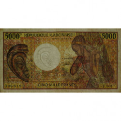 Gabon - Pick 6b - 5'000 francs - Série F.001 - 1991 - Etat : TB