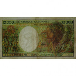 Gabon - Pick 7a - 10'000 francs - Série B.001 - 1984 - Etat : B+