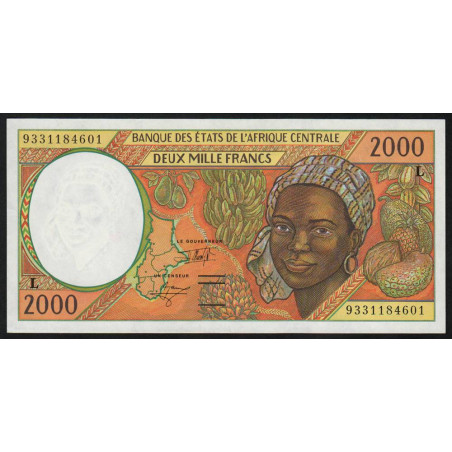 Gabon - Afr. Centrale - Pick 403La - 2'000 francs - 1993 - Etat : SUP+