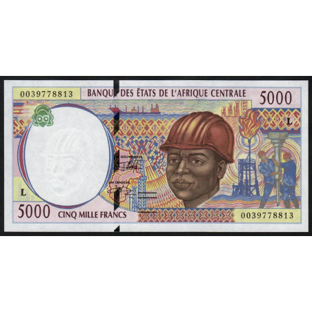Gabon - Afr. Centrale - Pick 404Lf - 5'000 francs - 2000 - Etat : NEUF