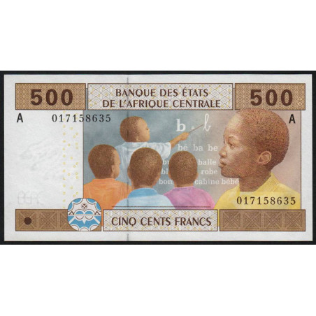 Gabon - Afr. Centrale - Pick 406Aa - 500 francs - 2002 - Etat : NEUF