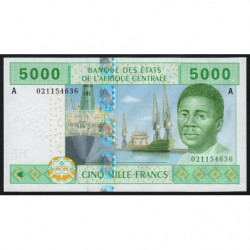 Gabon - Afr. Centrale - Pick 409Aa - 5'000 francs - 2002 - Etat : NEUF