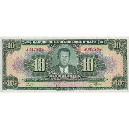 Haïti - Pick 242 - 10 gourdes - Série A - 1984 - Etat : NEUF