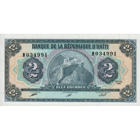 Haïti - Pick 254 - 2 gourdes - 1990 - Etat : NEUF