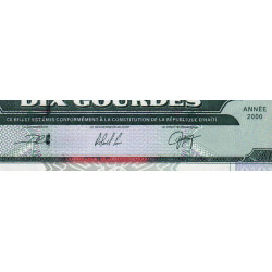 Haïti - Pick 265a_2 - 10 gourdes - Série BK - 2000 - Etat : NEUF