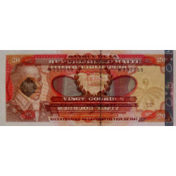 Haïti - Pick 271A_1 - 20 gourdes argent - 2001 - Commémoratif - Etat : NEUF