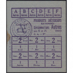 Nettoyage - Produits détersifs - Titre 637463 - 1947 - Catégorie Autres - Avignon (84) - Etat : SUP