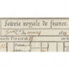 1823 - Paris - Agen - Loterie Royale de France - 4 francs - Etat : SUP