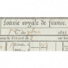 1823 - Bordeaux - Agen - Loterie Royale de France - 1 franc 25 centimes - Etat : SUP