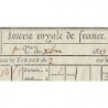 1823 - Bordeaux - Agen - Loterie Royale de France - 10 francs - Etat : SUP
