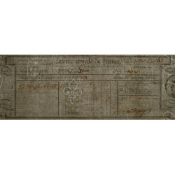1823 - Bordeaux - Agen - Loterie Royale de France - 5 francs - Etat : SUP
