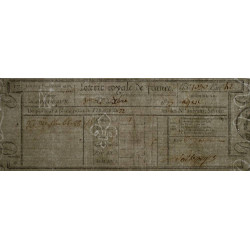 1823 - Bordeaux - Agen - Loterie Royale de France - 5 francs - Etat : SUP