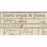 1823 - Paris - Agen - Loterie Royale de France - 3 francs - Etat : SUP