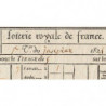 1824 - Paris - Agen - Loterie Royale de France - 3 francs - Etat : SUP