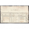 1823 - Bordeaux - Agen - Loterie Royale de France - 10 francs - Etat : SUP