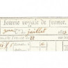 1823 - Bordeaux - Agen - Loterie Royale de France - 2 francs 50 centimes - Etat : SUP