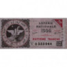 1936 - Loterie Nationale - 8e tranche - Etat : TTB