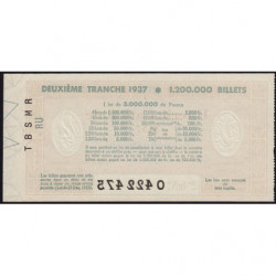 1937 - Loterie Nationale - 2e tranche - Entier - Etat : SPL