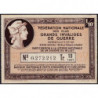 1937 - Loterie Nationale - 10e tranche - 1/10ème - Invalides de guerre - Etat : TB+