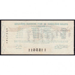 1938 - Loterie Nationale - 2e tranche - Entier - Etat : TB+