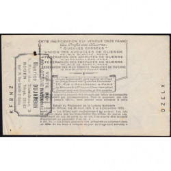 1938 - Loterie Nationale - 4e tranche - 1/10ème - Gueules cassées - Etat : TTB