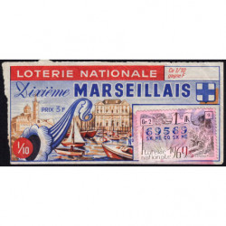 1969 - Loterie Nationale - 1e tranche - 1/10ème - Marseillais