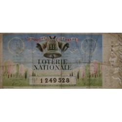 1939 - Loterie Nationale - 5e tranche - Entier - Etat : TB+