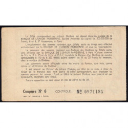 1939 - Loterie Nationale - 11e tranche - 1/10ème - Union Nat. des Combattants - Etat : SUP