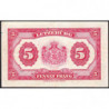 Luxembourg - Pick 43b - 5 francs - Série A - 1944 - Etat : TTB-