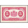 Luxembourg - Pick 43b - 5 francs - Série A - 1944 - Etat : TTB-