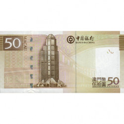 Chine - Macao - Pick 110b - 50 patacas - Série AC - 01/07/2013 - Etat : NEUF