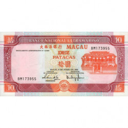 Chine - Macao - Pick 77 - 10 patacas - Série BM - 08/06/2003 - Etat : NEUF