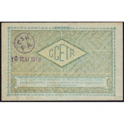 100 kg acier ordinaire - 30/09/1948 - Endossé - Série IS - Etat : TTB