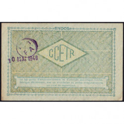 100 kg acier ordinaire - 30/09/1948 - Endossé - Série IS - Etat : SUP