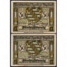 Allemagne - Notgeld - Auerbach - 50 pfennig - Type 1a - Sans numéro - 01/07/1921 - Etat : SPL