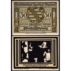 Allemagne - Notgeld - Auerbach - 50 pfennig - 01/07/1921 - Etat : SPL