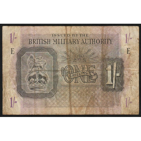 Grande-Bretagne - Pick M2 - 1 shilling - 1943 - Série E - Etat : B+