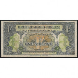Grande-Bretagne - Billet militaire - Pick M11a - 1 shilling - Sans série - 1946/1947 - Etat : TTB-