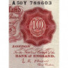 Grande-Bretagne - Pick 368c - 10 shillings - 1955 - Etat : TB