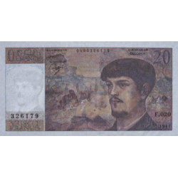 F 66-08 - 1987 - 20 francs - Debussy - Série F.020 - Etat : TTB-