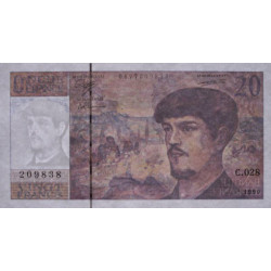 F 66bis-01 - 1990 - 20 francs - Debussy - Série C.028 - Etat : SPL