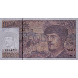 F 66bis-02 - 1991 - 20 francs - Debussy - Série W.033 - Remplacement - Etat : SUP