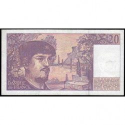 F 66bis-02 - 1991 - 20 francs - Debussy - Série W.034 - Remplacement - Etat : TB+