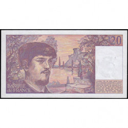 F 66-10 - 1989 - 20 francs - Debussy - Série O.025 - Etat : SUP