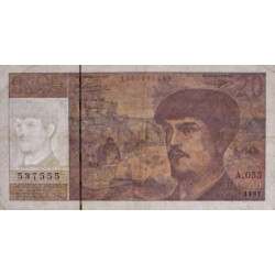 F 66ter-02 - 1997 - 20 francs - Debussy - Série A.055 - Etat : TTB-