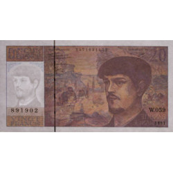 F 66ter-02 - 1997 - 20 francs - Debussy - Série W.059 - Remplacement - Etat : NEUF